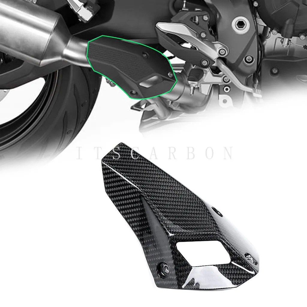 Motorcycle Accessories Exhaust Pipe Cover Parts Kits Real 3K Dry Carbon