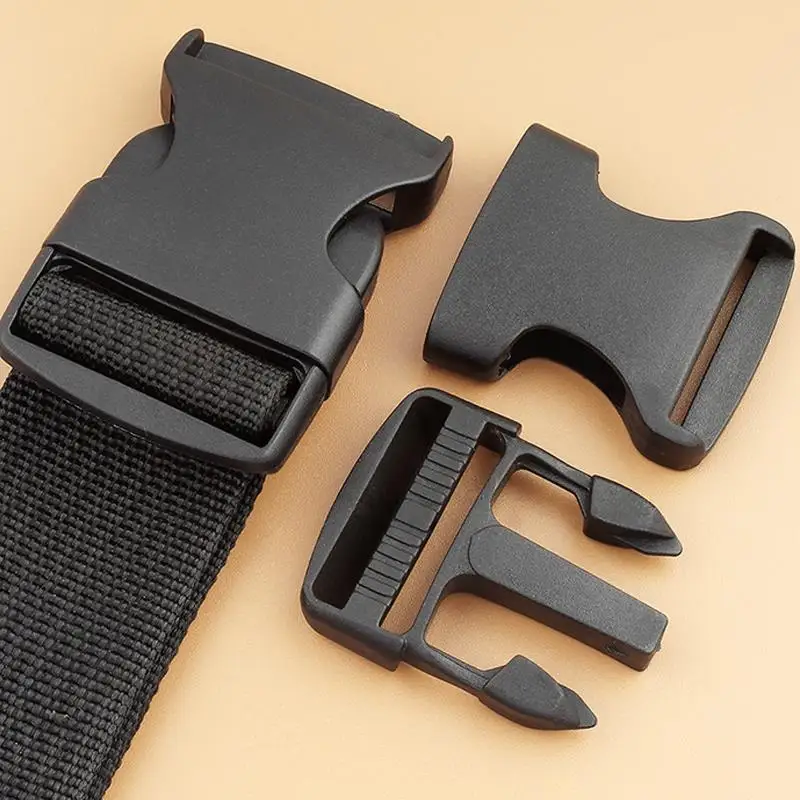 Boucles Latérales En Plastique Robuste Pour Sac à Dos - Lot De 2 Boucles + 2 Clips Coulissants | Taille 25/32/38 Mm
