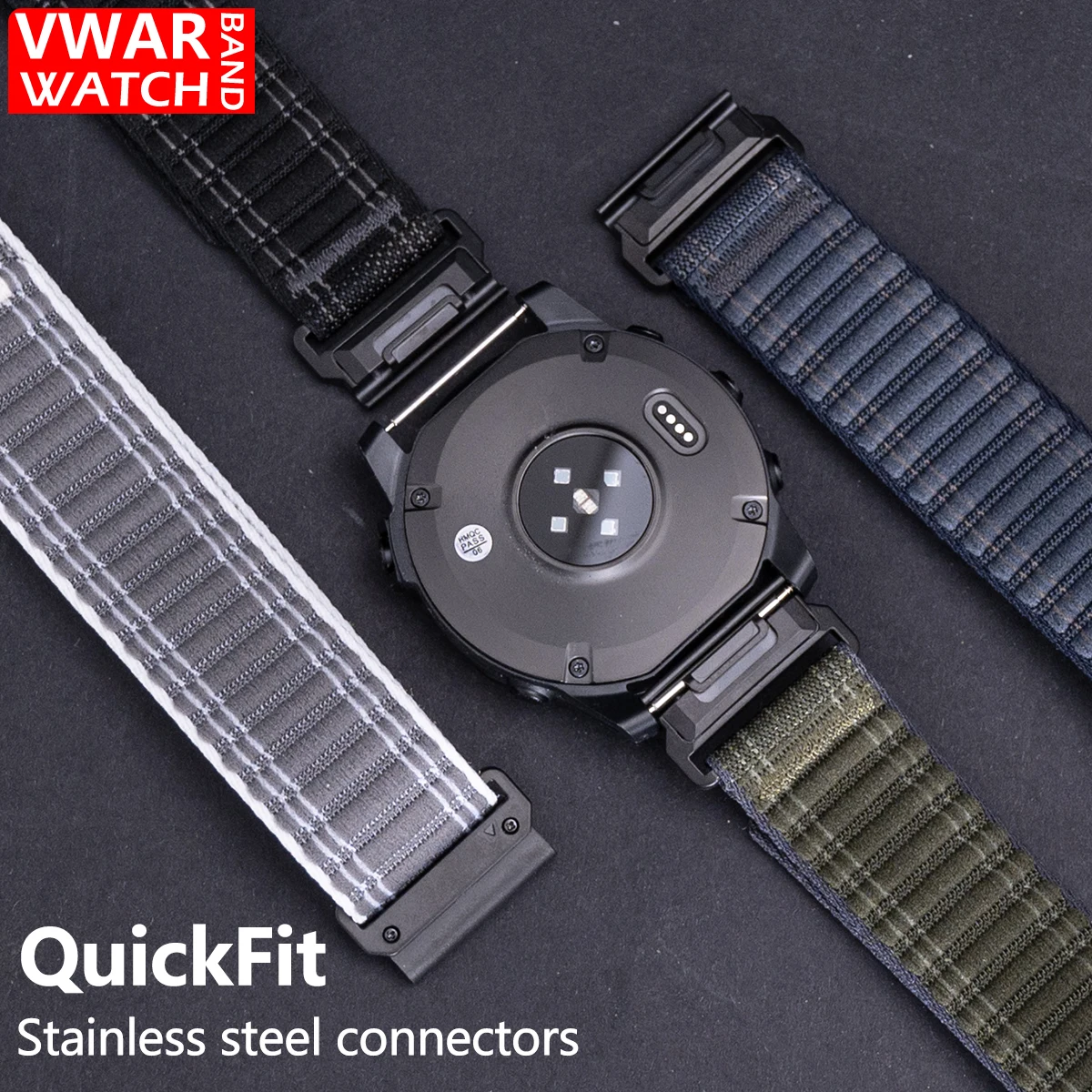 QuickFit Durable Nylon Watch Strap - Tactical Band