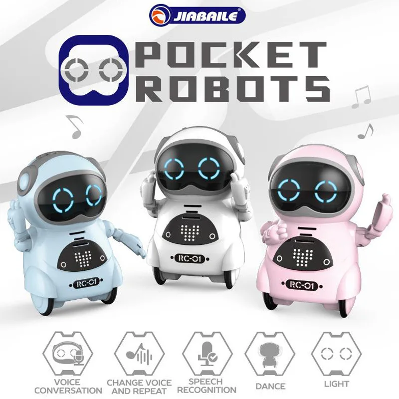 Pocket Expression Robot Children's Robot Can Talk Interactive Dialogue Voice Recognition Recording Singing Dancing And Tell