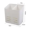 Plastic Toothpaste Shelf Wall-mounted Non-punch Toothbrush Toothpaste Holder Large Capacity White/Grey Comb Storage Container 5