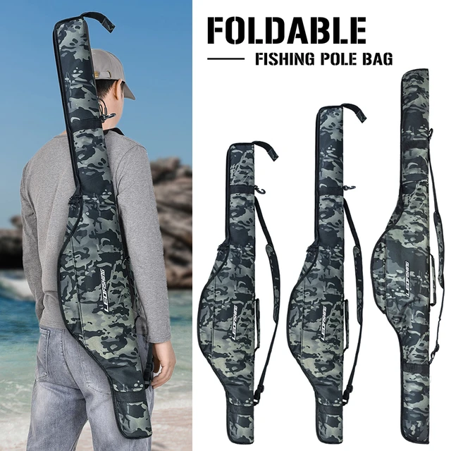 Fishing Rod Shoulder Bags Large-capacity Outdoor Fishing Rod Bag Waterproof  Adjustable Strap Wear-resistant Fishing Accessories