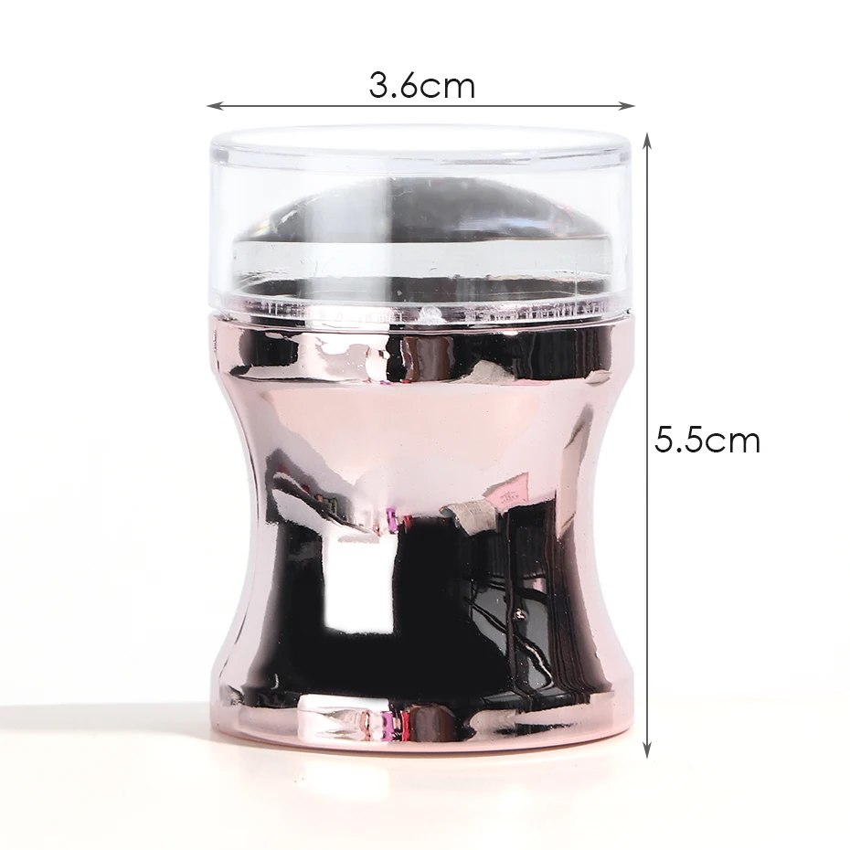 Jelly Silicone Nail Stamper Scraper Set Mirror Manicure Accessories For Nails Stamping Plates Gel Polish Transfer Tools BE1033-1 4
