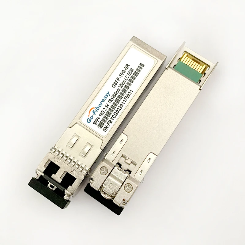 10G SR SFP+ Module Multimode Duplex LC 850nm 300m SFP Fiber Transceiver Compatible with MikroTik,Ubiquiti,Dell.Switch