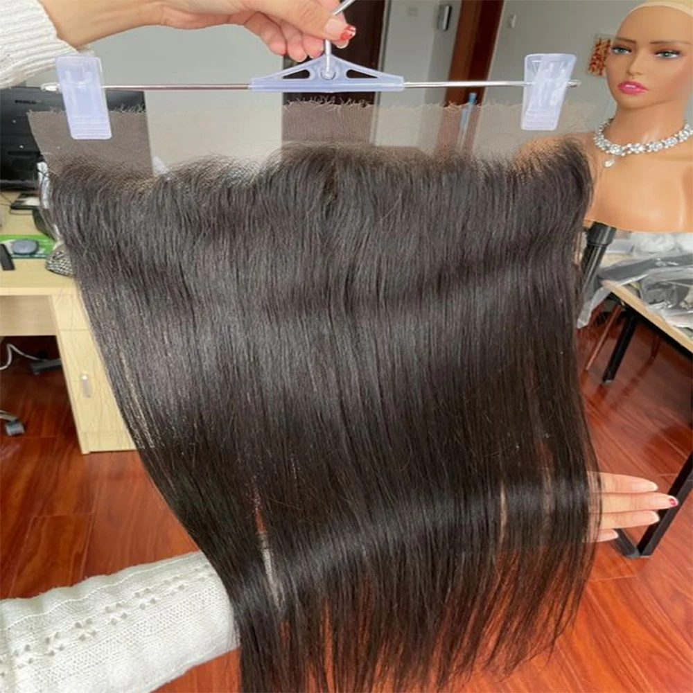 13x4 Lace Frontal Closure 4x4/5x5/6x6 Straight Lace Closure Human Hair Transparent Ear to Ear Frontal Extensions for Women 4