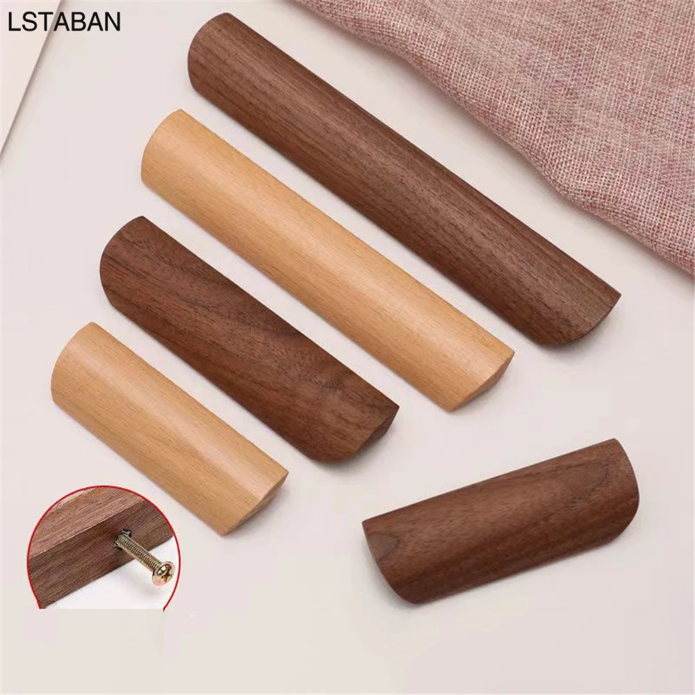 20 Stück Holz Schubladengriff Runde Holzknauf Möbelknopf Wooden Knobs Mit Schrauben Holzknöpfe