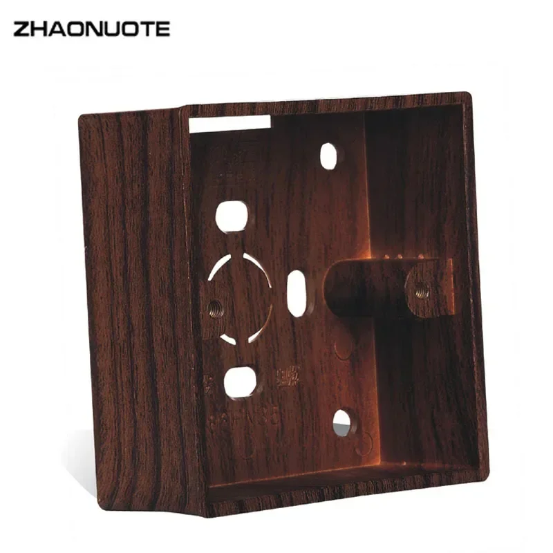 Retro Switch Outlet Bottom Box Wood Color 86 Type Switch