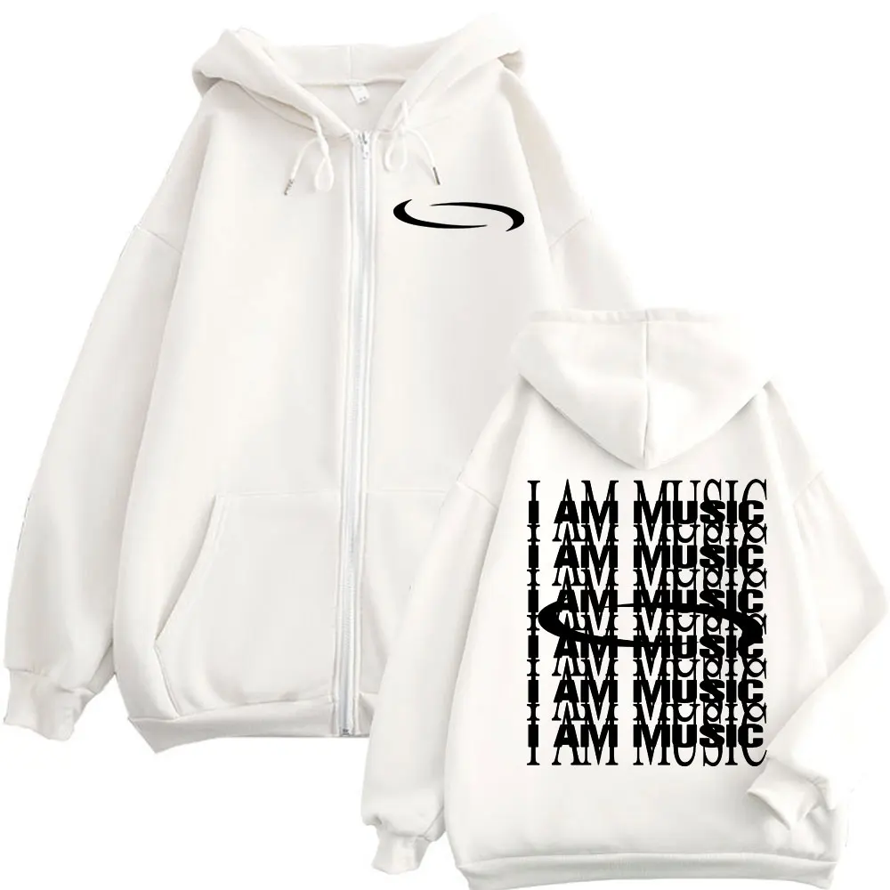 Playboi Carti I Am Music Logo Zipper Hoodie Opium Ken Carson