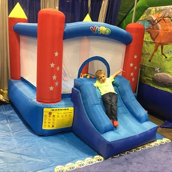 YARD Inflatable Bounce House Home Use Mini Bouncy Castle With Blower Children Playground Jumping Trampoline Kids Birthday Gift 2