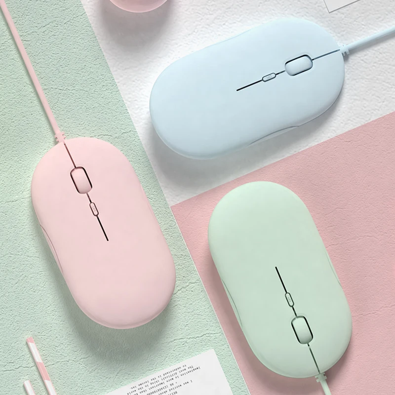 Mouse Cablato Usb Mute Gamer Mouse Mi Colorati Mouse Da Gioco Silenzioso Per Laptop Pc Gamer Mouse Per Computer Magic Mause Mouse Ergonomico