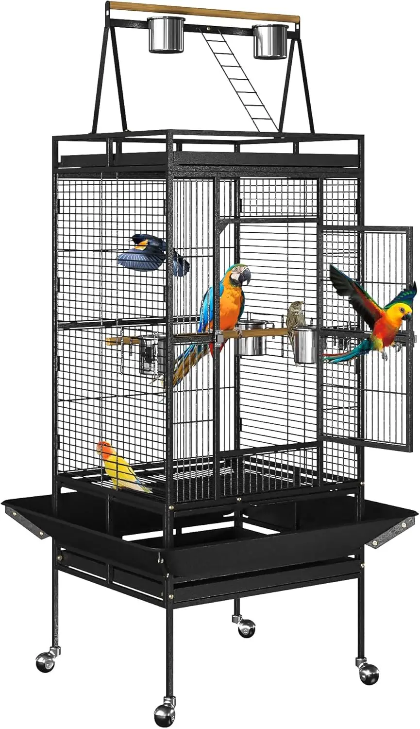 Standing Play Top Bird Cage for Larger Birds 1