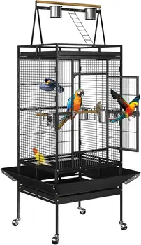 Standing Play Top Bird Cage for Larger Birds 1