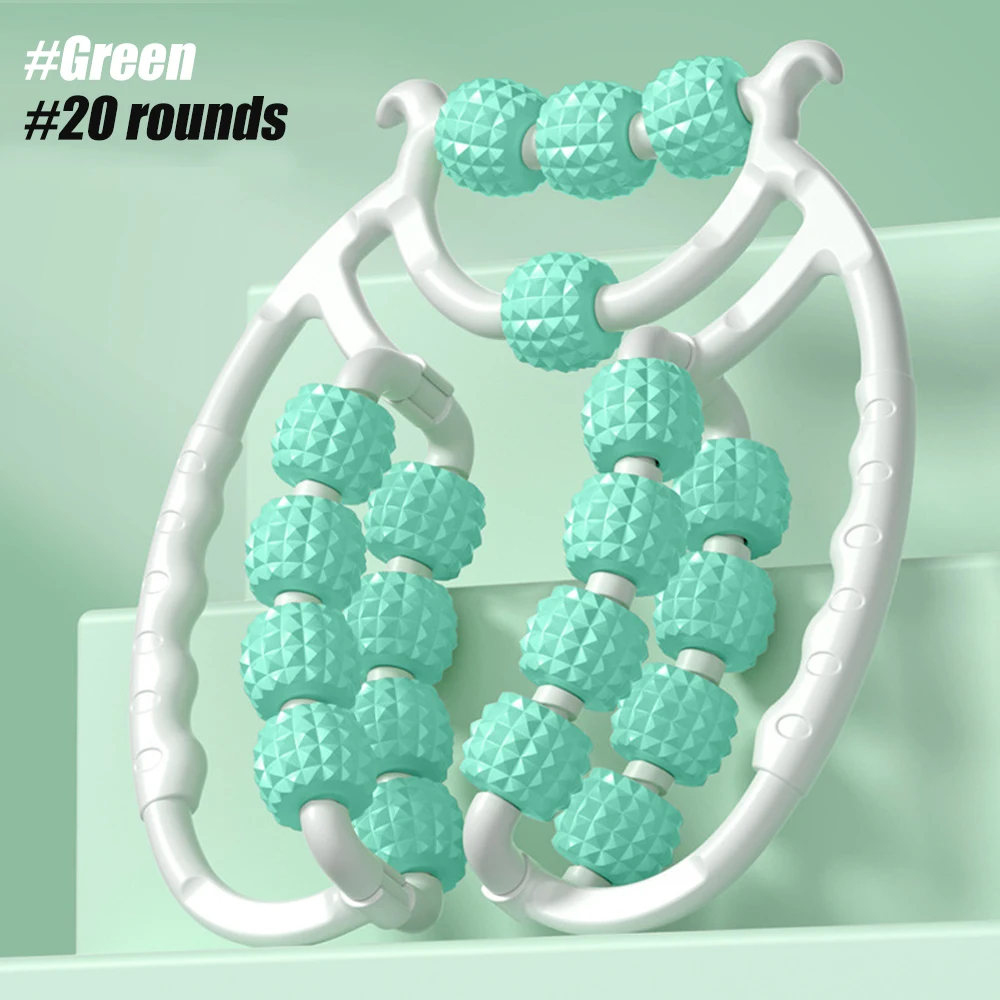 Compact Meridian Massage Roller for Waist, Abs, and Legs - Portable Cellulite Relief Tool