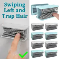 Home Reusable Silicone Shower Hair Catcher Wall Mounted Hair Stopper Hair Collector For Sink Bathtub Bathroom Hair Stoppers 1