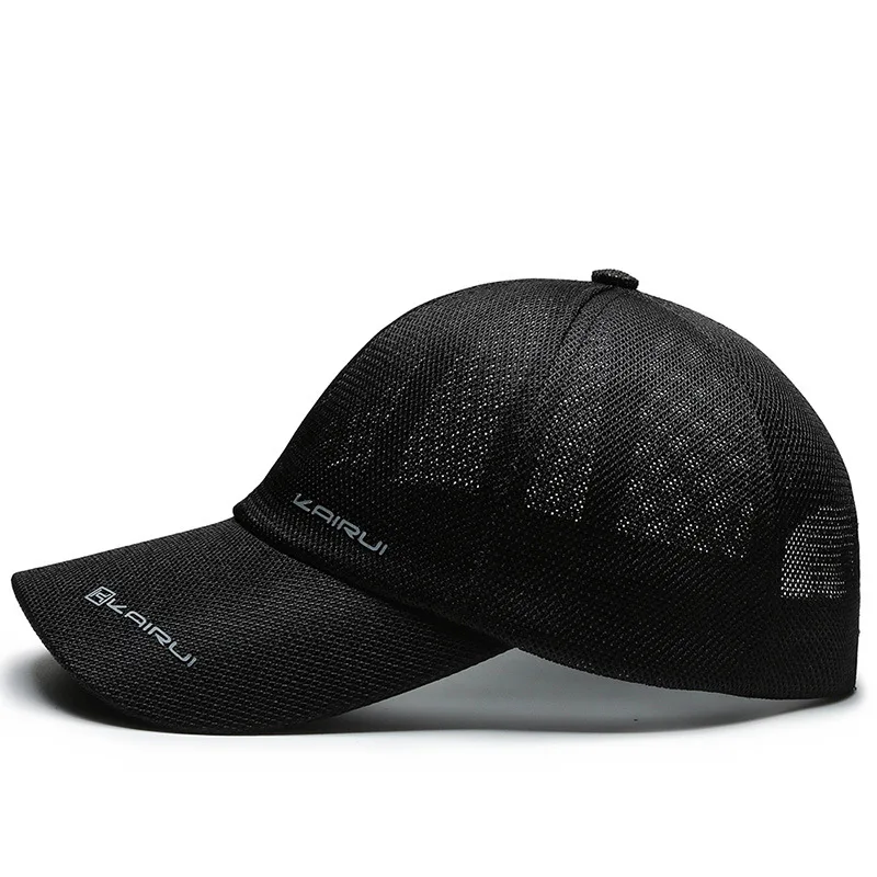 Men Women Summer Solid Letter Hole Thin Baseball Cap Sport Hiking Quick Drying Sunscreen Running Curved Brim Mesh Sun Hat B28 baseball hat sports caps