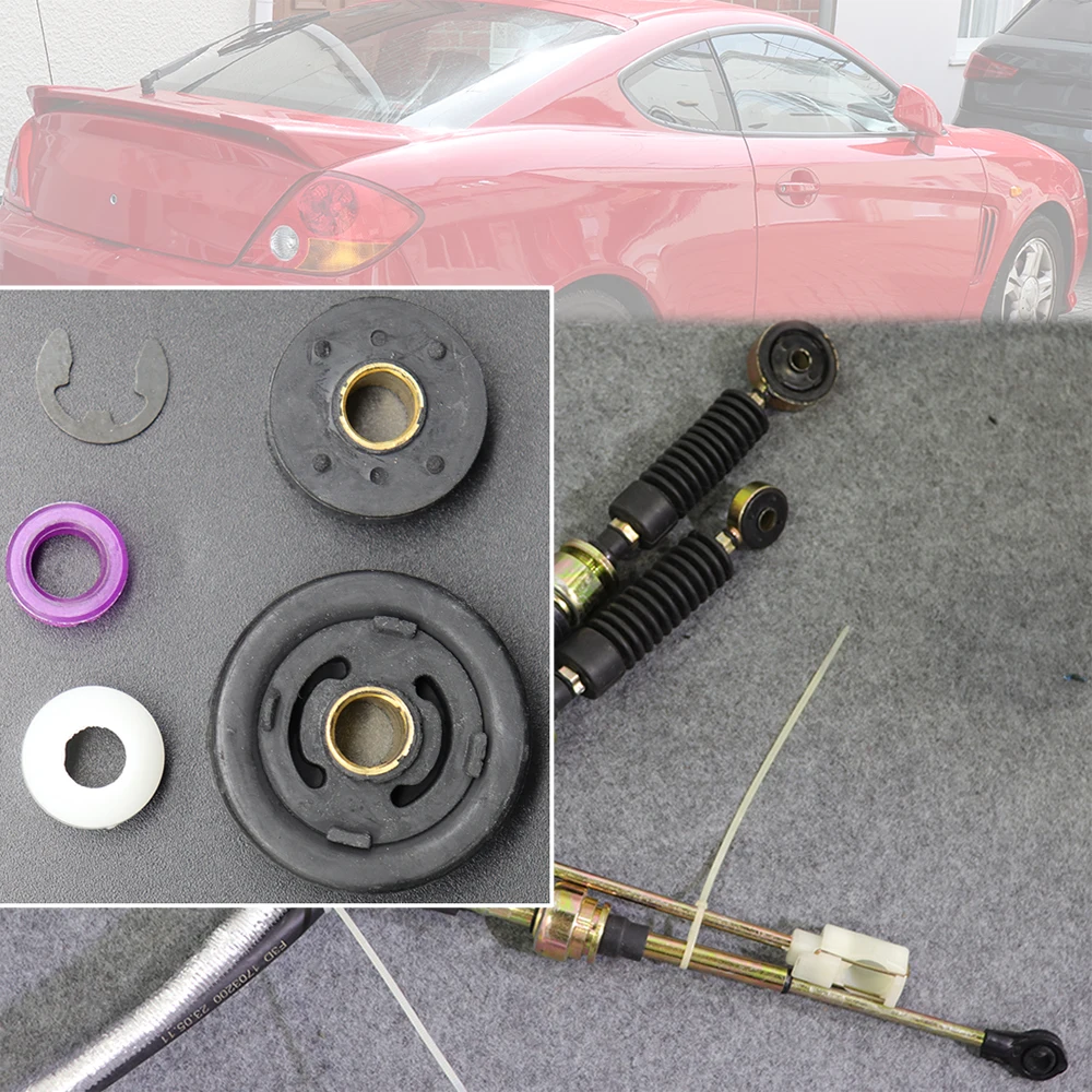 Manual Gear Shifter Selector Lever Linkage Cable Connect Bushing Rod For Hyundai Tuscani Tiburon GK 2008 2006 2004 2002 2001