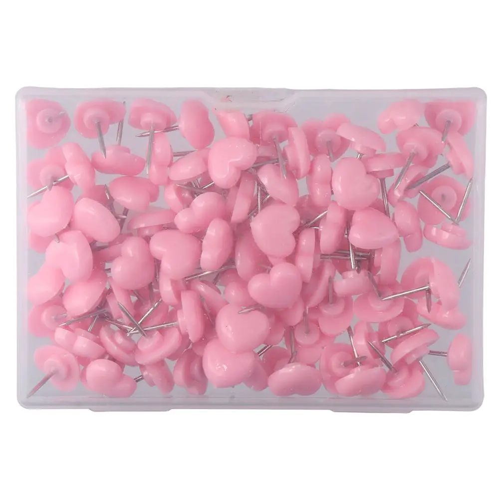Push Pins Pink Heart Home Thumb Tacks Bulletin Boards