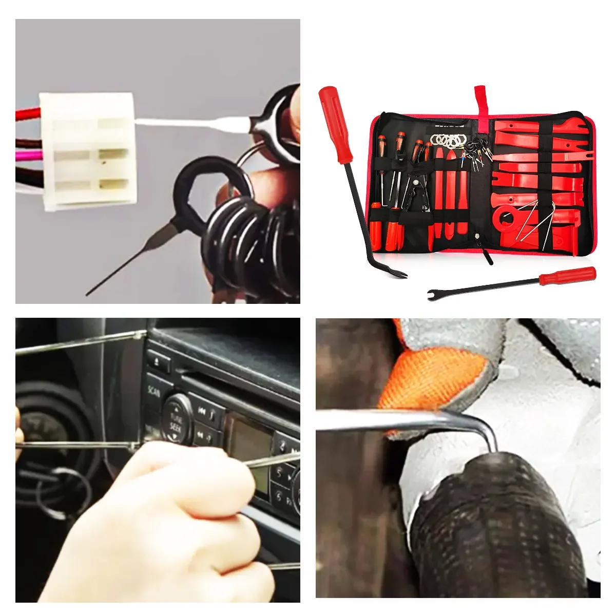 Hand Tool Set Pry Disassembly Tool Interior Door Clip Panel Trim Dashboard Removal Kit Auto Car Opening Repair Set car trim removal tool