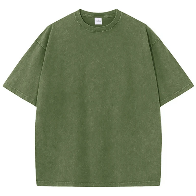 New Men's Washed Vintage T-Shirts Street Hip Hop Retro Punk T Shirt women Harajuku Casual Cotton Short Sleeve Couple TShirts top