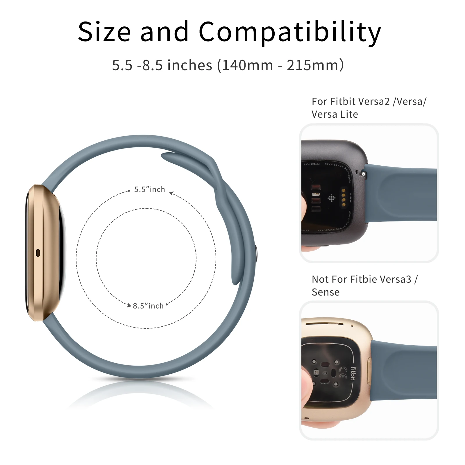 Enhanced Sport Silicone Strap Replacement Wristband