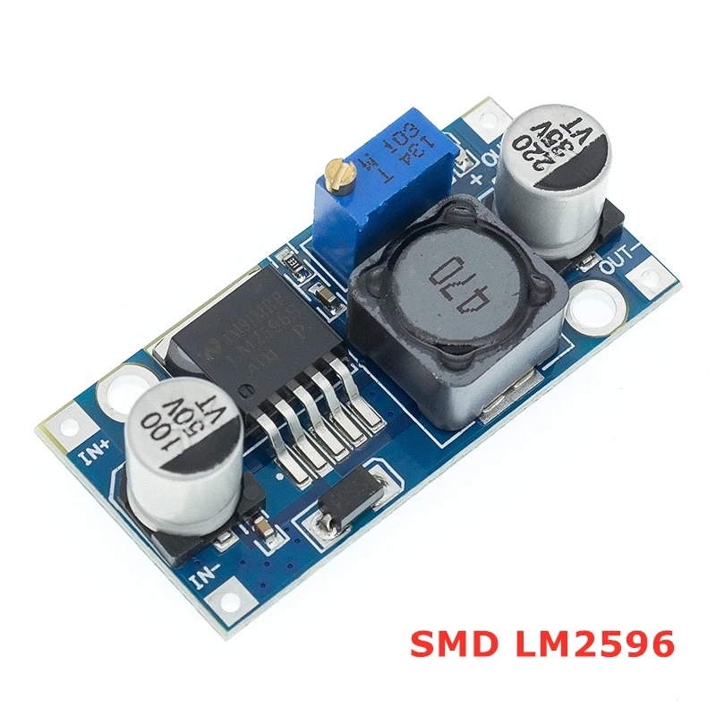 Hohe Qualität 3A Einstellbare DC-DC LM2596 LM2596S eingang 4V-35V Ausgang 1,23 V-30V dc-dc Schritt-unten Netzteil Regler modul – Detail 5