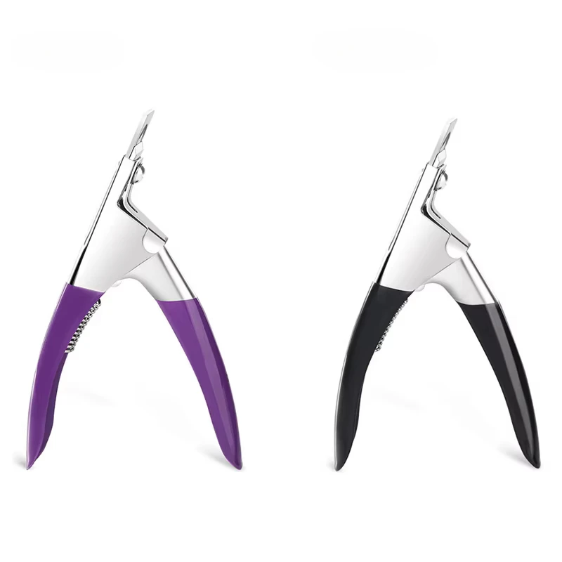 Fake Nail Cutter Type U Word False Tips Professional Nail Clippers Straight Edge Cutters Manicure Pliers Guillotine Capsule