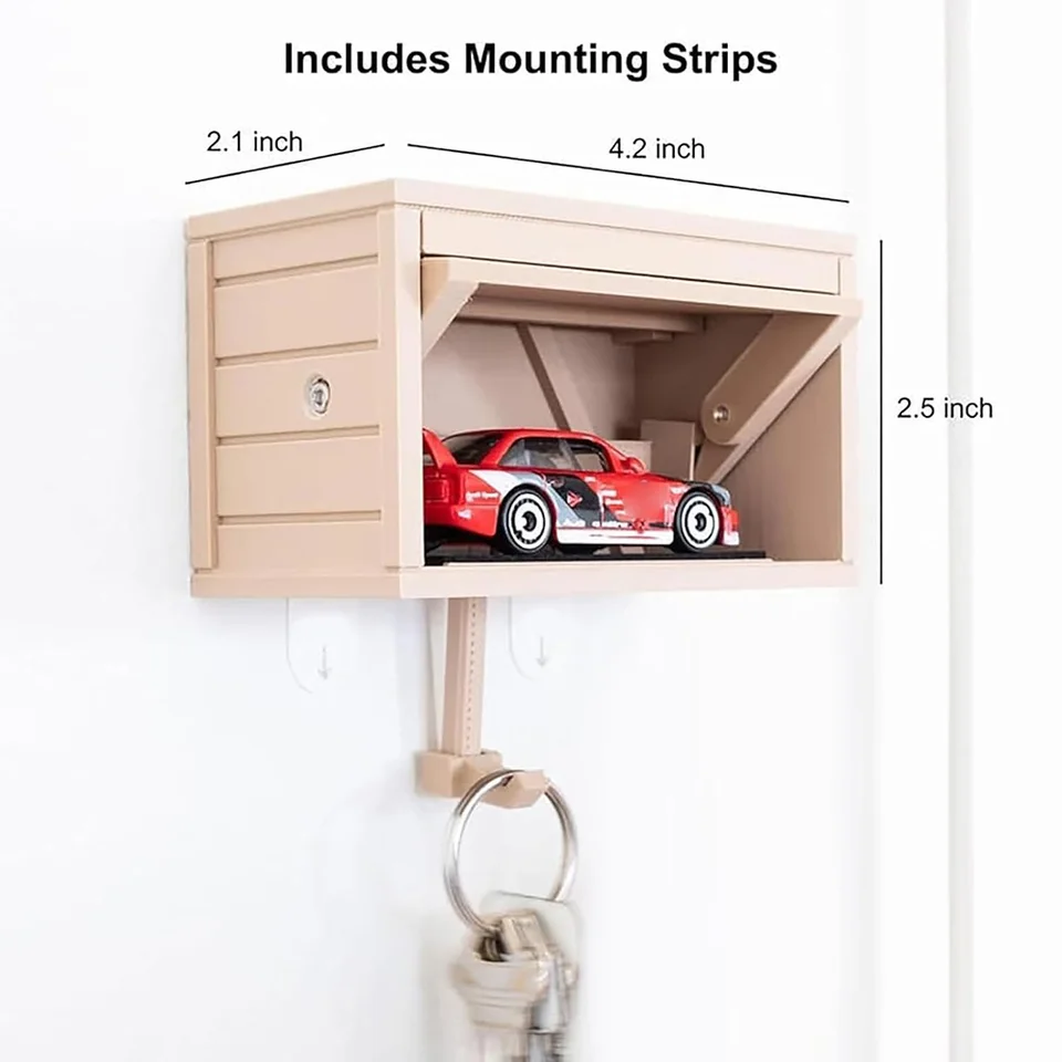Creative Car Garage Key Holder Wall Mount Organizer
