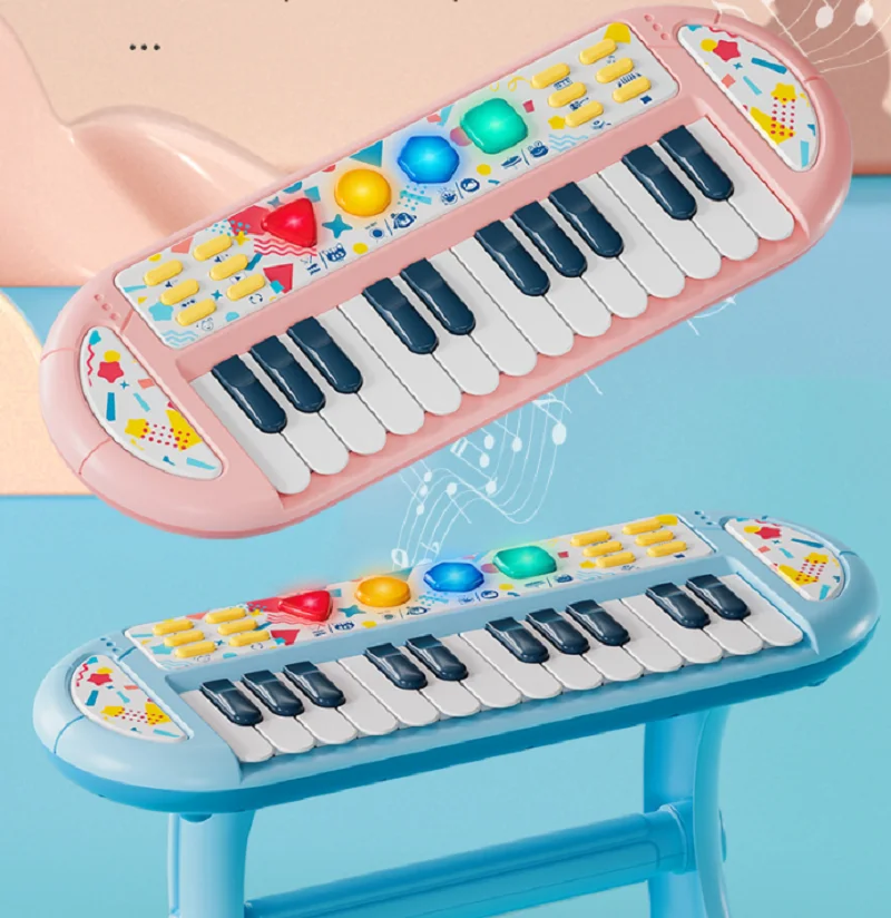 Children's Multifunctional Electronic Piano Toy, Can be played, Beginner, Music Gift without Tripod