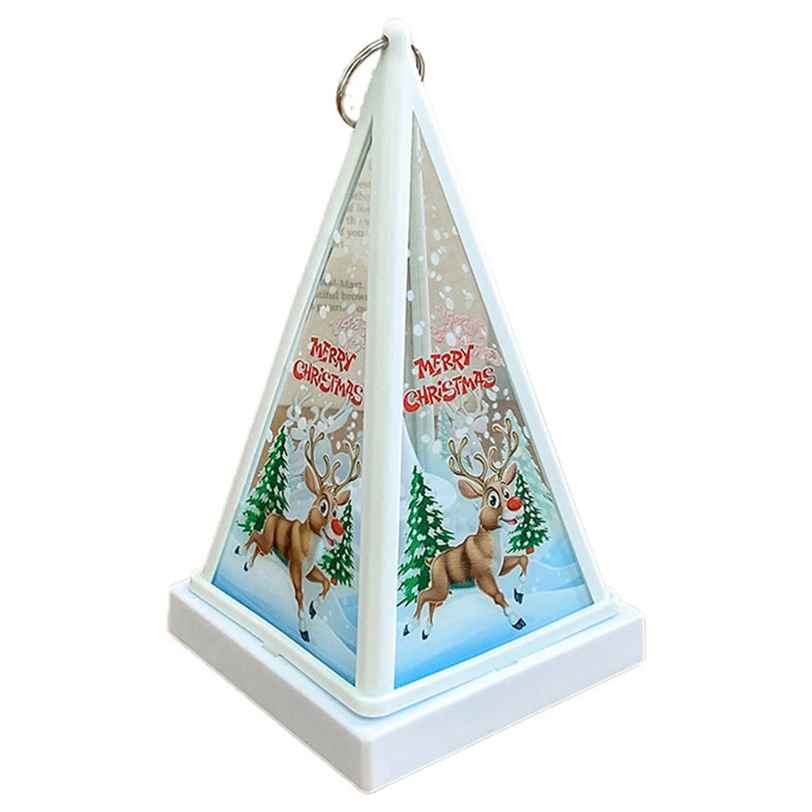 Christmas Lantern Light Illuminated Xmas Pattern Night Light For Christmas Wedding Birthday Decor