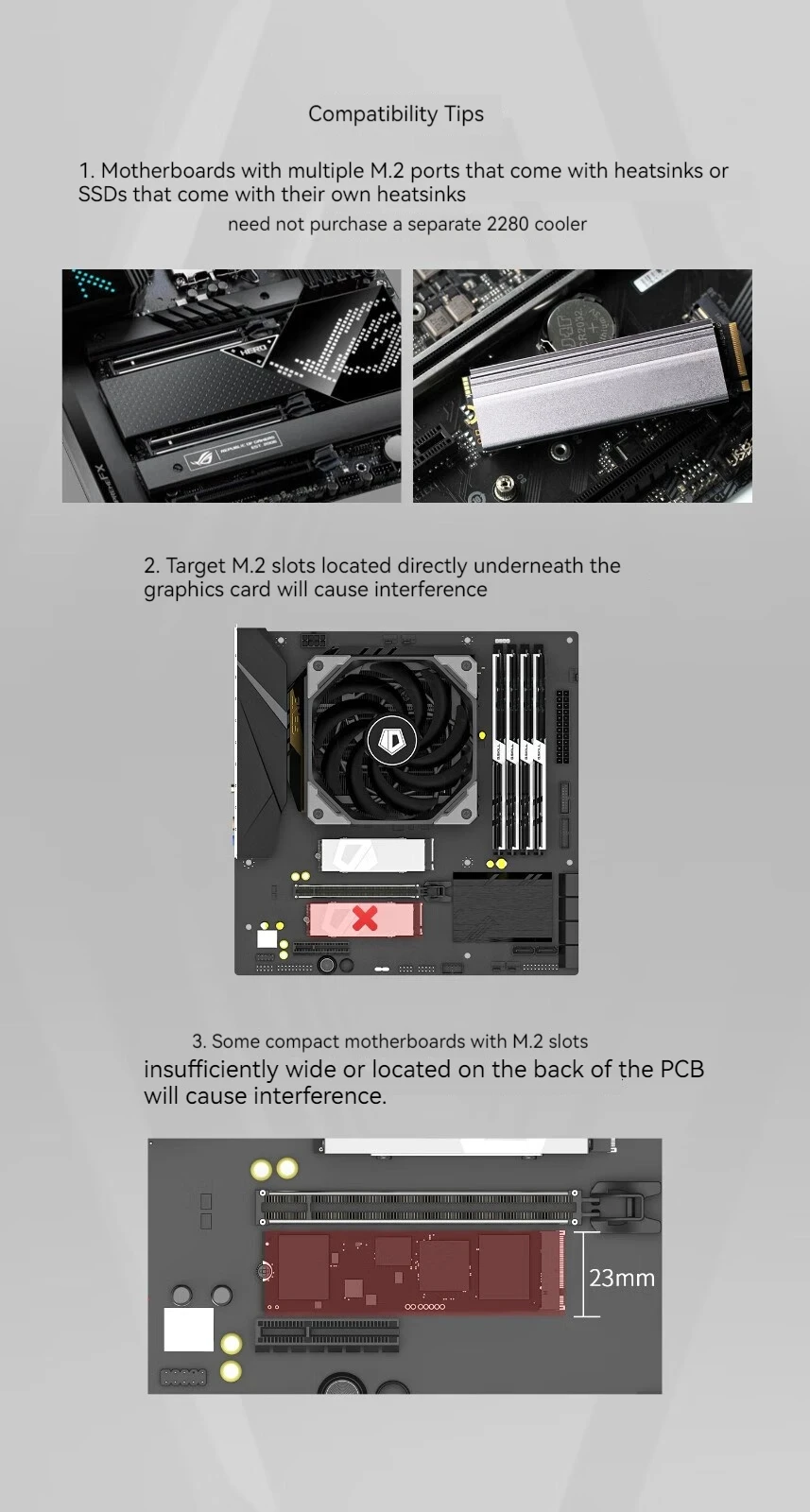 ID-COOLING ZERO M15 M.2 Solid State Heat Sink Nvme 2280 Radiator M.2 SSD Cooler