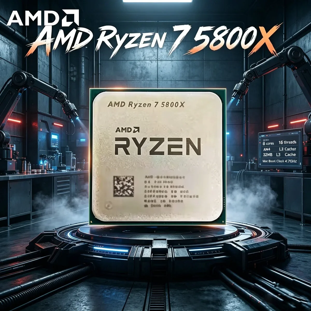 AMD 3.8GHz 8코어 16스레드 Ryzen 7 5800X R7 5800X 데스크탑 프..