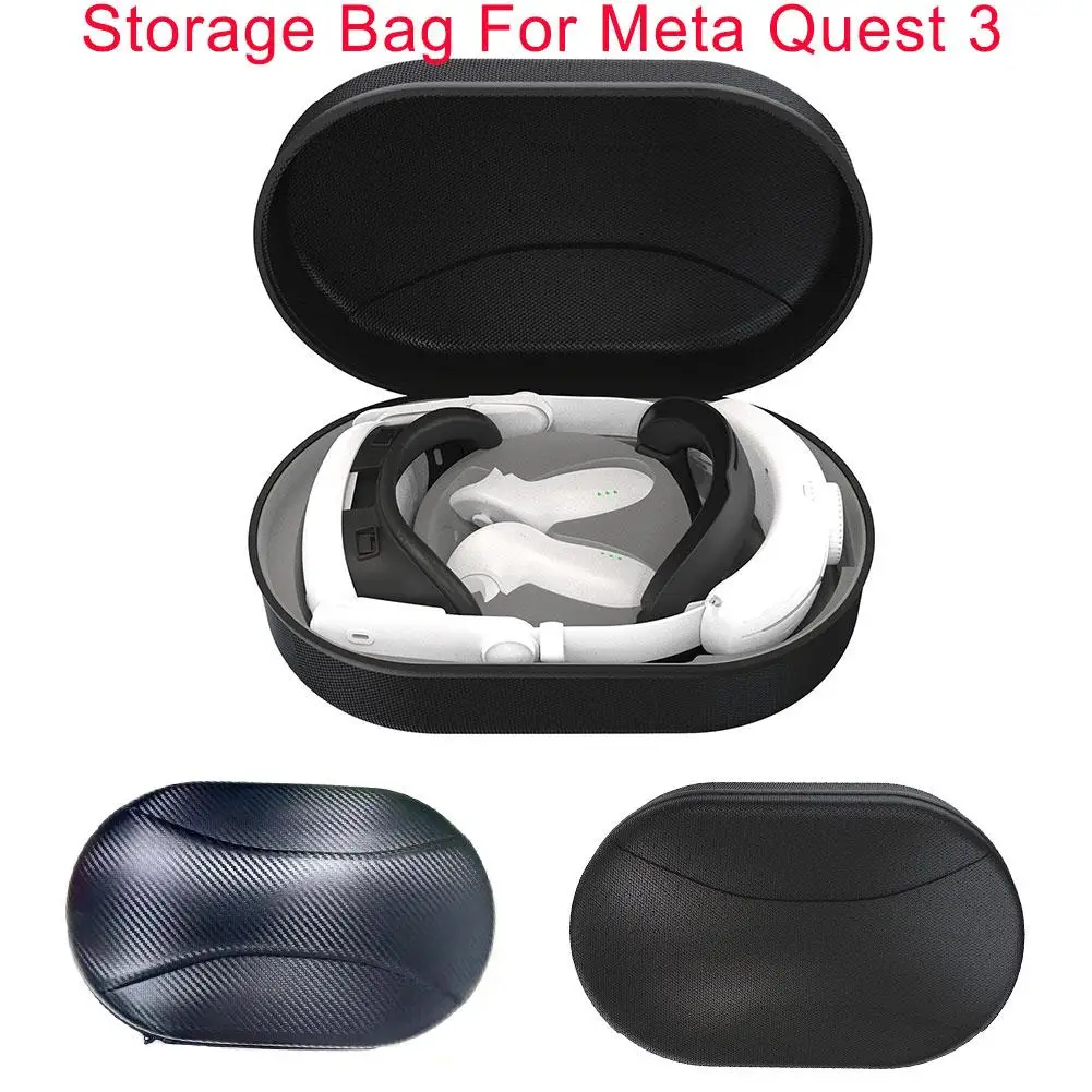 

Storage Bag For Meta Quest 3 Portable EVA Hard Shell Box Travel Protective Carrying Case For Meta Quest3 VR Accessories