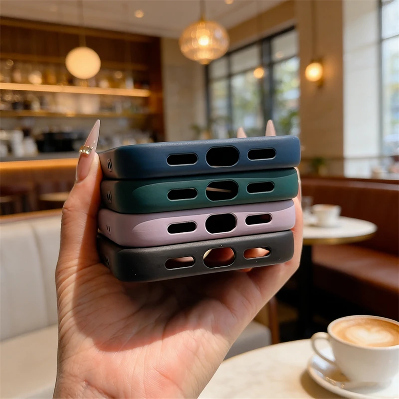 Magsafe-Compatible Magnetic Wireless Charging Liquid Silicone Matte Case