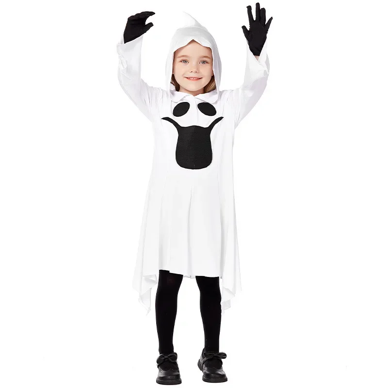 

Halloween Children's Carnival Cosplay White Ghost Fun Dress Up