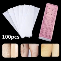 100pcs Removal Nonwoven Body Cloth Hair Remove Wax Paper Rolls High Quality Hair Removal Epilator Wax Strips for Hair Removal 1