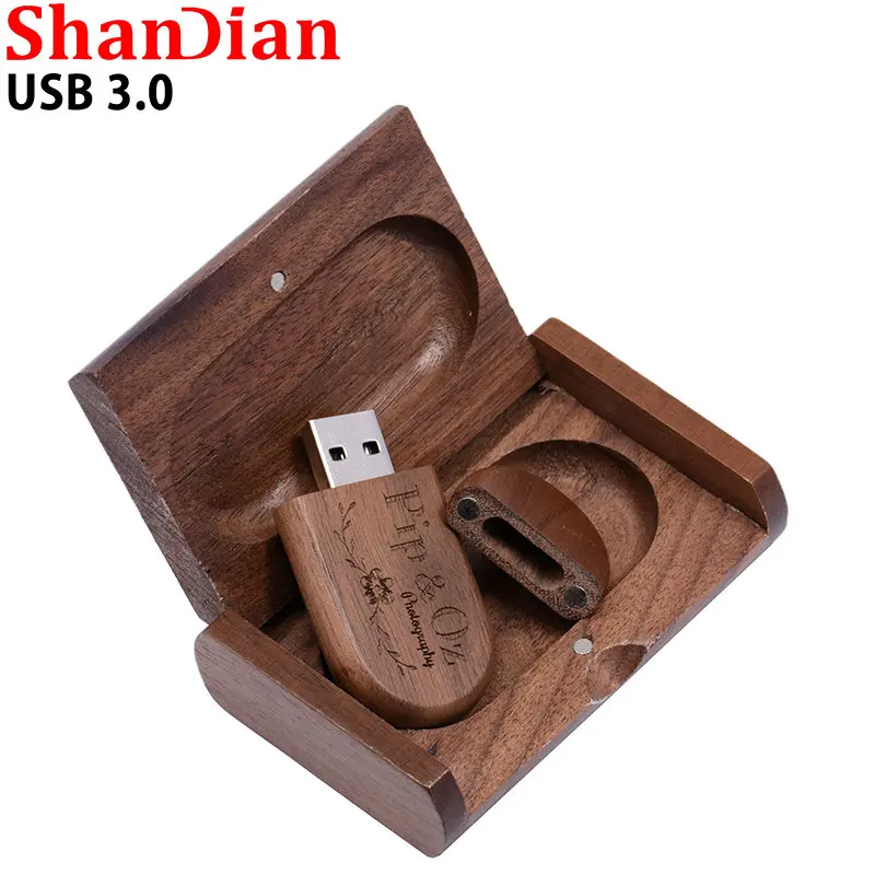 Flash Drive de Madeira com Logotipo Memory Stick Presentes de Casamento Memory Stick Usb 3.0 Flash Drive 64gb 128gb 32gb 10 Pcs Lot - Imagem 4