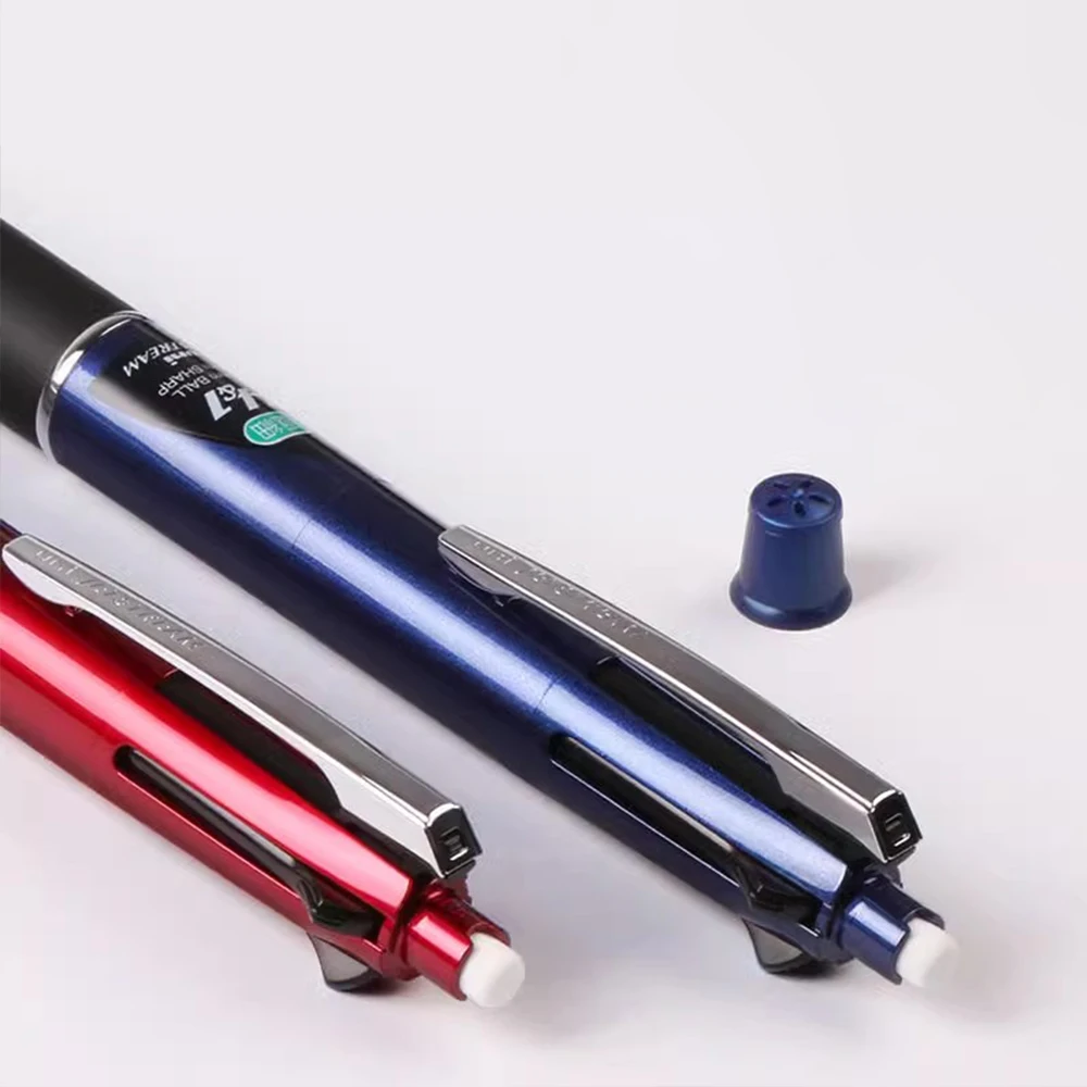 Japan UNI JETSTREAM Multi-function Pen 4 Color Ballpoint Pen+Pencil MSXE5-1000 Anti Fatigue Smooth 0.5/0.7mm Stationery