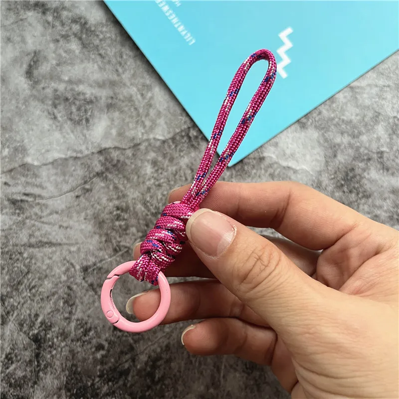 Vibrant Candy Color Keychain with Lanyard & Key Holder