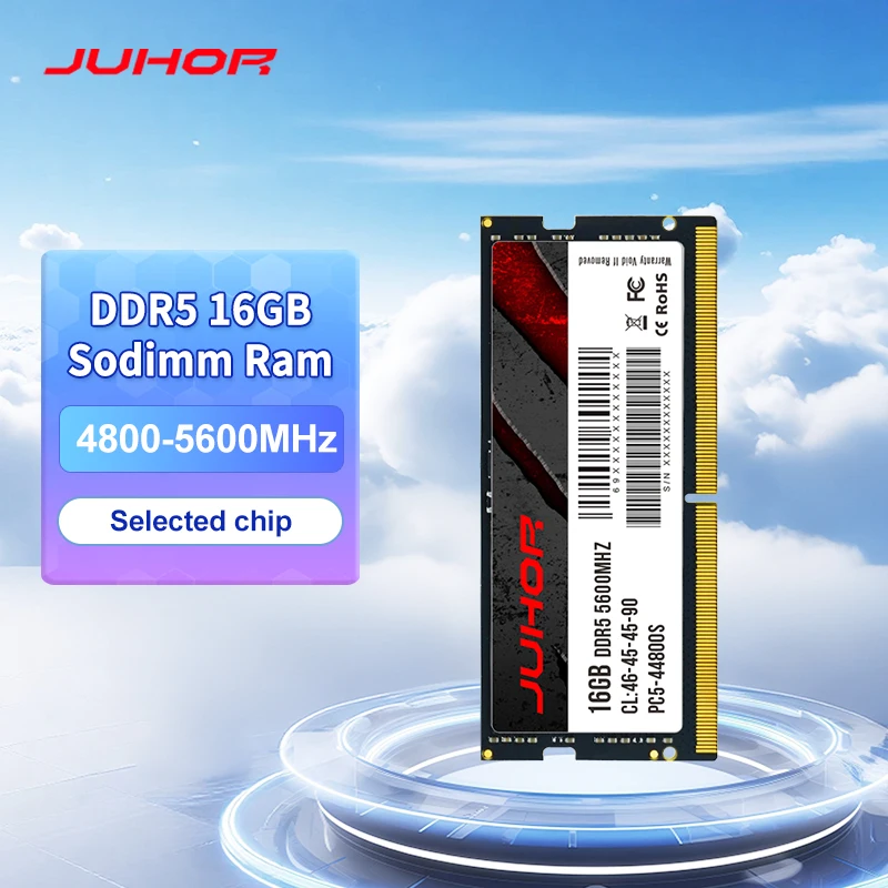 JUHOR Notebook Ram DDR5 16GB 4800MHz 5600MHz Laptop Memory ram