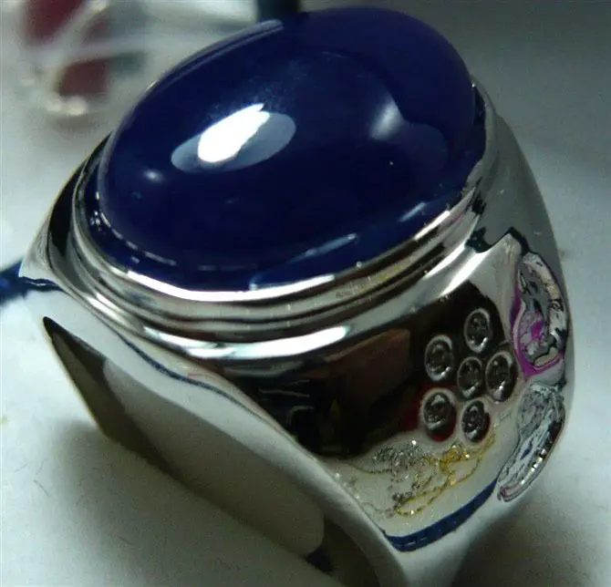 

fine men/women's blue /opal love ring #9,10,11,12