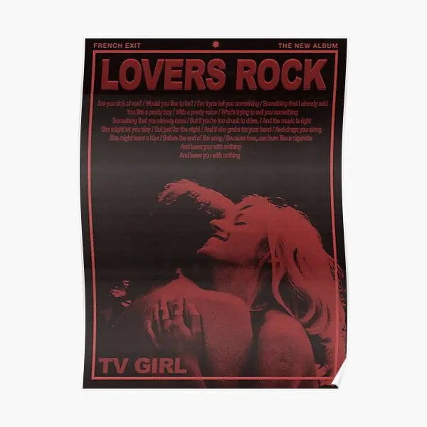 Tv Girl Lovers Rock Poster Arte Moderna Pittura Vintage Divertente Stampa Room Decor Home Wall Murale Decorazione Immagine No Frame