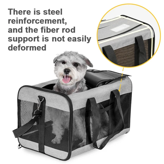 Travel pet bag portable for outdoor carrying one shoulder breathable cat dog bag Comfort Foldable Handbag Pet Transport Bag 5