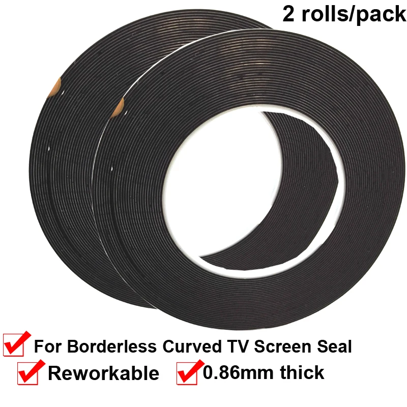 

2x 3mm~4mm~5mm LCD Screen Frameless Tape Adhesive Double-sided Adhesive Tape For TV Borderless Curved Display Repair Accessories