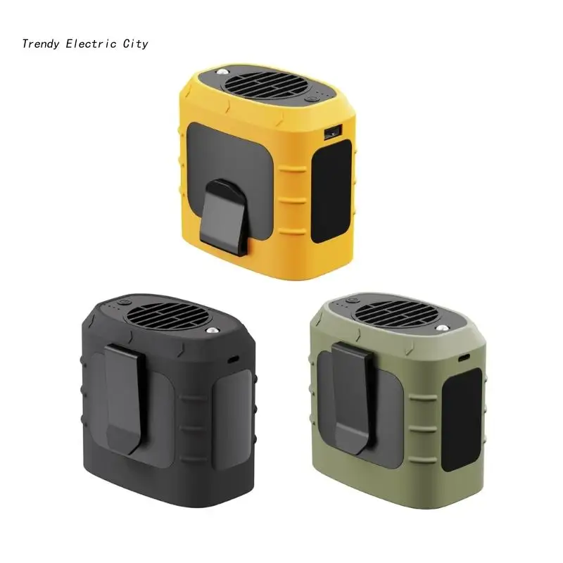 

R9CD Hanging Neck/Waist Fan USB Portable Fan Rechargeable Fan ABS Material for Outdoor Camping Hiking Climbing Running Sports