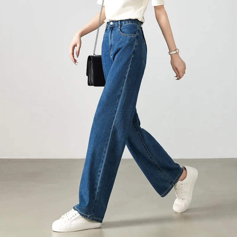 

Straight Commuter Washed Zipper Street Shot Simple Jeans