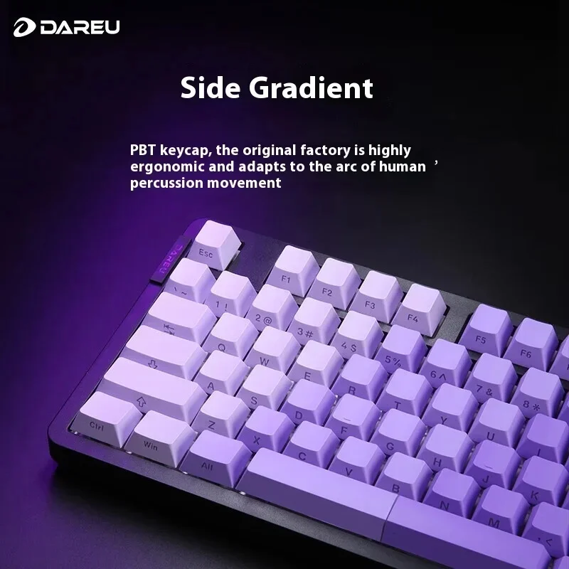 Dareu EK87 프로 맞춤형 기계식 키보드, 트라이 모드 2.4G 무선 키보드, PBT 풀 키, RGB 핫 스왑, E-스포츠 게이머 선물