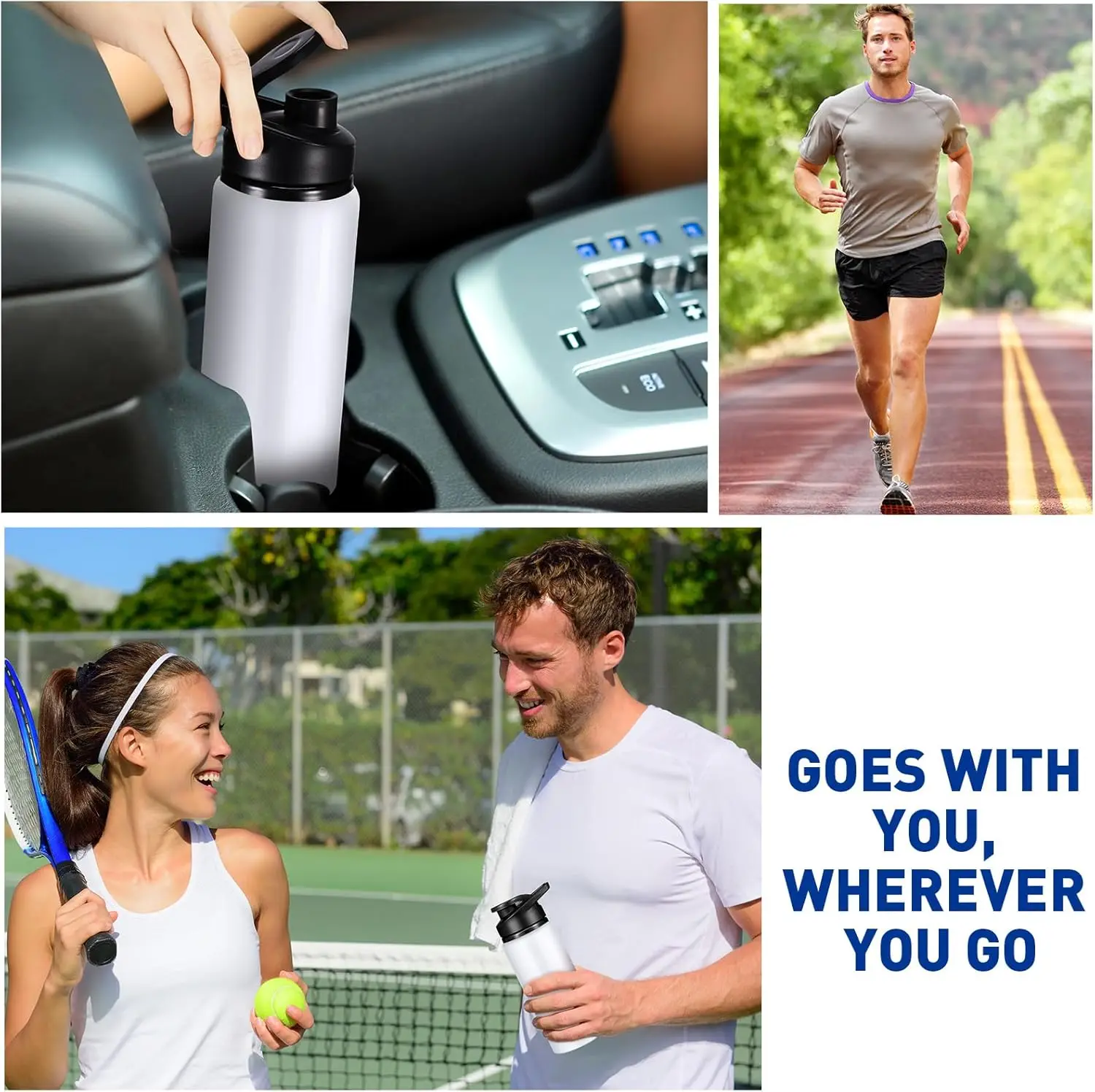Sleek Outdoor Sport Aluminum Water Bottle