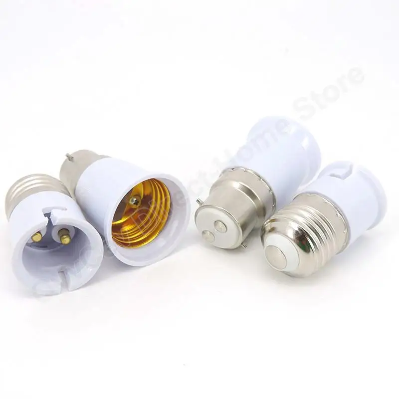 B22 To Screw E27 to B22 led Lamp base Socket Converter plug Light Bulb Adaptor Bayonet Holder AC power Adapter Lighting Parts n