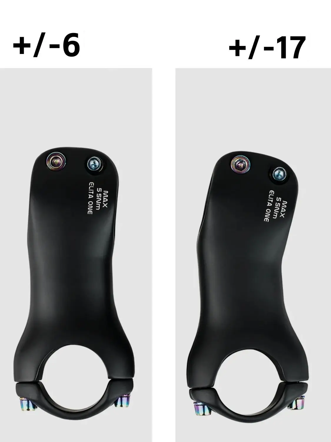ELITA ONE Mountainbike-Rennrad mit Carbonfaservorbau, ultraleichter Vollcarbon-Vorbau – Detail 3