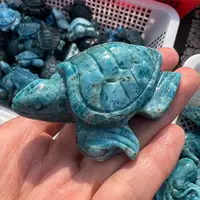 Natural Lapis Lazuli Turtle Tortoise Statue Healing Crystal Gemstone Animal Pocket Stone Figurine 2